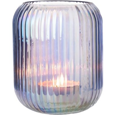 Vase aus Glas Ø 11,5 cm x 14 cm Blau Vase aus Glas Ø 11,5 cm x 14 cm Blau