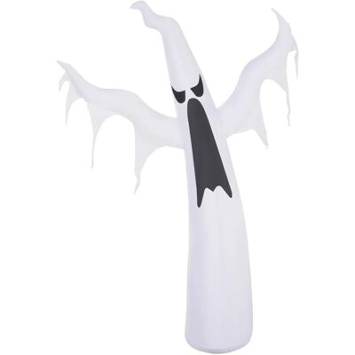 HOMCOM Halloween Aufblasbares Gespenst mit LEDs 130 x 30 x 180 cm HOMCOM Halloween Aufblasbares Gespenst mit LEDs 130 x 30 x 180 cm