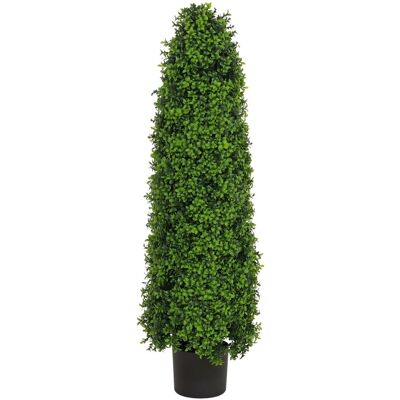 MCW Künstlicher Buchsbaum Q89 Kegel Naturgetreu Immergrün Outdoor 120x35x35cm MCW Künstlicher Buchsbaum Q89 Kegel Naturgetreu Immergrün Outdoor 120x35x35cm