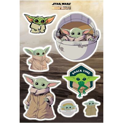 Komar Deko-Sticker Mandalorian The Child Sluster 50 cm x 70 cm Komar Deko-Sticker Mandalorian The Child Sluster 50 cm x 70 cm