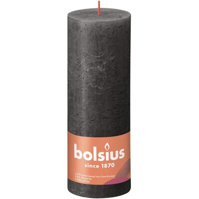 Bolsius Rustik-Kerze Shine 190/68 mm Stürmisches Grau Bolsius Rustik-Kerze Shine 190/68 mm Stürmisches Grau