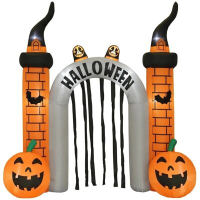 Outsunny Aufblasbarer Halloween Torbogen Polyester 325L x 105B x 322H cm Orange Outsunny Aufblasbarer Halloween Torbogen Polyester 325L x 105B x 322H cm Orange