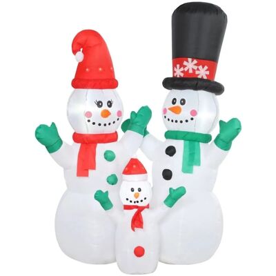Outsunny Aufblasbar Schneemann Polyester 165L x 80B x 180H cm Weiß Outsunny Aufblasbar Schneemann Polyester 165L x 80B x 180H cm Weiß