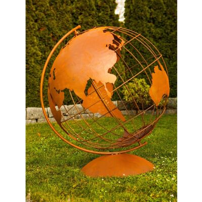 Ferrum Art Design Deko-Skulptur Weltatlas 115 cm Edelrost Ferrum Art Design Deko-Skulptur Weltatlas 115 cm Edelrost