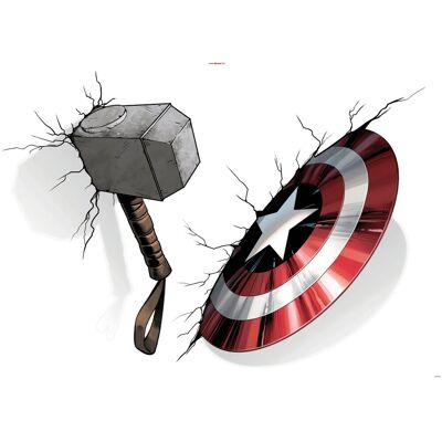 Komar Deko-Sticker Avengers Hammer 100 x 70 cm Komar Deko-Sticker Avengers Hammer 100 x 70 cm