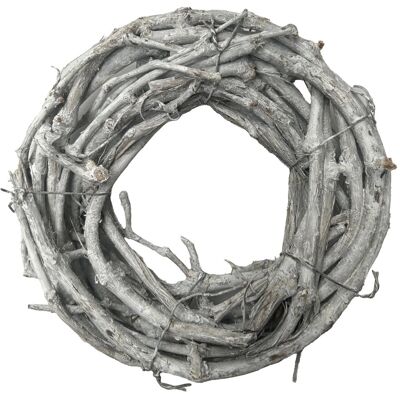 Mica Decorations Kranz Basteldekoration Ø 20 cm x 5 cm Weiß Mica Decorations Kranz Basteldekoration Ø 20 cm x 5 cm Weiß
