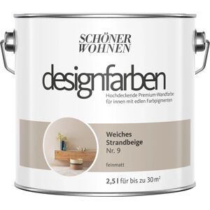 SCHÖNER WOHNENFarbe Schöner Wohnen Designfarben Weiches Strandbeige matt 2,5 l SCHÖNER WOHNENFarbe Schöner Wohnen Designfarben Weiches Strandbeige matt 2,5 l