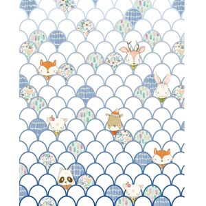 KOMAR Shelly White Wandtapete - Bunt KOMAR Shelly White Wandtapete - Bunt