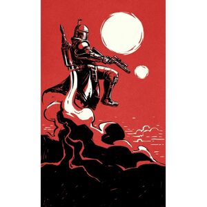 KOMAR Star Wars Boba Fett Der Kopfgeldjäger Rote Tapete - Tapeten KOMAR Star Wars Boba Fett Der Kopfgeldjäger Rote Tapete - Tapeten