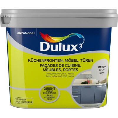 Dulux Fresh Up Lack für Küchen, Möbel und Türen Satin Beton-Grau 750 ml Dulux Fresh Up Lack für Küchen, Möbel und Türen Satin Beton-Grau 750 ml