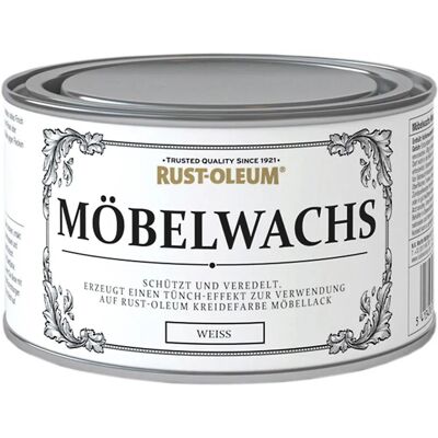 Rust Oleum Rust-Oleum Kreidefarbe-Möbelwachs Weiß 400 ml Rust Oleum Rust-Oleum Kreidefarbe-Möbelwachs Weiß 400 ml