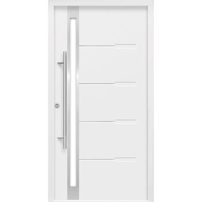 Splendoor Thermospace Sicherheits-Haustür ThermoSpace Prime Neapel RC2 Weiß 110 x 210 cm Anschlag L Splendoor Thermospace Sicherheits-Haustür ThermoSpace Prime Neapel RC2 Weiß 110 x 210 cm Anschlag L