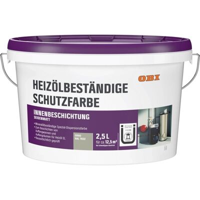OBI Heizölbeständige Schutzfarbe Grau seidenglänzend 2,5 l OBI Heizölbeständige Schutzfarbe Grau seidenglänzend 2,5 l