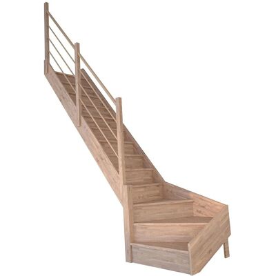 STARWOOD Raumspartreppe Rhodos - Massivholz Treppe STARWOOD Raumspartreppe Rhodos - Massivholz Treppe