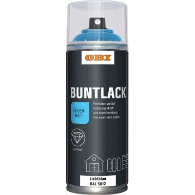 OBI Buntlack Spray RAL 5012 Lichtblau seidenmatt 400 ml OBI Buntlack Spray RAL 5012 Lichtblau seidenmatt 400 ml