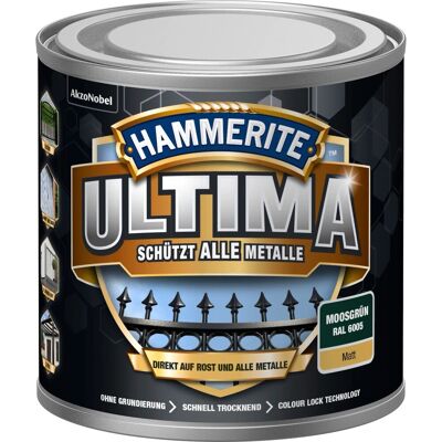Hammerite Metallschutz-Lack Ultima Matt 250 ml Moosgrün RAL6005 Hammerite Metallschutz-Lack Ultima Matt 250 ml Moosgrün RAL6005