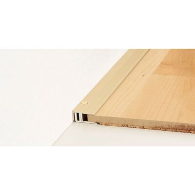 Abschlussprofil 2-teilig Sand 7 - 15 mm x 22 mm x 2700 mm Abschlussprofil 2-teilig Sand 7 - 15 mm x 22 mm x 2700 mm