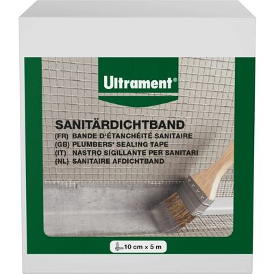 Ultrament Sanitärdichtband 500 cm x 10 cm Grau Ultrament Sanitärdichtband 500 cm x 10 cm Grau