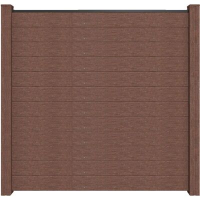 GroJa Steckzaun Solid Quadratisch 180 cm x 180 cm x 1,9 cm Terra GroJa Steckzaun Solid Quadratisch 180 cm x 180 cm x 1,9 cm Terra