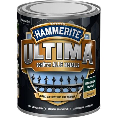 Hammerite Ultima Premium Metall-Schutzlack glänzend Moosgrün 750 ml Hammerite Ultima Premium Metall-Schutzlack glänzend Moosgrün 750 ml