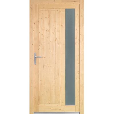 Panto Holz-Nebeneingangstür NET 510 Fichte Natur 98 cm x 200 cm Anschlag Links Panto Holz-Nebeneingangstür NET 510 Fichte Natur 98 cm x 200 cm Anschlag Links