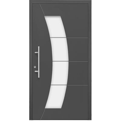 Splendoor Moderno Aluminium-Haustür Moderno M340/B 110 x 210 cm Anthrazit Metallic Anschlag Links Splendoor Moderno Aluminium-Haustür Moderno M340/B 110 x 210 cm Anthrazit Metallic Anschlag Links