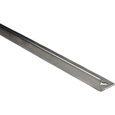 Arcansas Winkelprofil Edelstahl gebürstet 10 mm x 1 m Arcansas Winkelprofil Edelstahl gebürstet 10 mm x 1 m