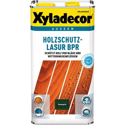 Xyladecor Holzschutz-Lasur BPR Tannengrün 5 l Xyladecor Holzschutz-Lasur BPR Tannengrün 5 l