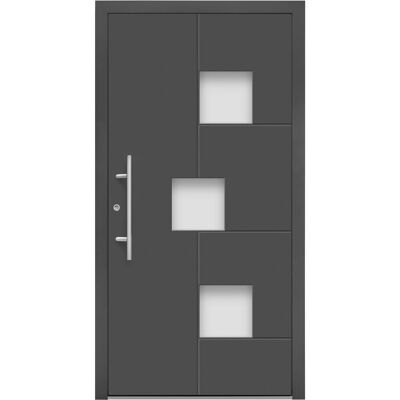 Splendoor Moderno Aluminium-Haustür Moderno M530/B 110 cm x 210 cm Anthrazit Metallic Anschlag L Splendoor Moderno Aluminium-Haustür Moderno M530/B 110 cm x 210 cm Anthrazit Metallic Anschlag L