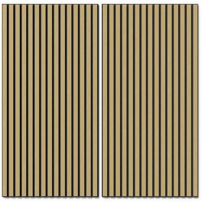 Denpanels Akustikpaneel Wandverkleidung Eiche MDF Schwarz Akustikfilz Schwarz 119,8 cm Denpanels Akustikpaneel Wandverkleidung Eiche MDF Schwarz Akustikfilz Schwarz 119,8 cm