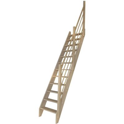 STARWOOD Raumspartreppe Fichte 2000/3000 - Holz-Holz Design - 12 Stufen STARWOOD Raumspartreppe Fichte 2000/3000 - Holz-Holz Design - 12 Stufen