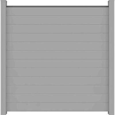 GroJa Lumino Steckzaun Quadratisch Silbergrau 180 cm x 180 cm x 2 cm GroJa Lumino Steckzaun Quadratisch Silbergrau 180 cm x 180 cm x 2 cm