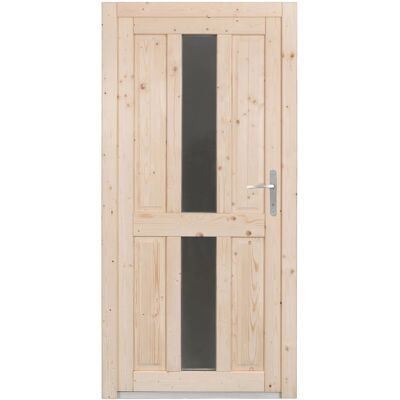 Panto Holz-Nebeneingangstür NET 506 Natur 98 cm x 198 cm DIN R Panto Holz-Nebeneingangstür NET 506 Natur 98 cm x 198 cm DIN R