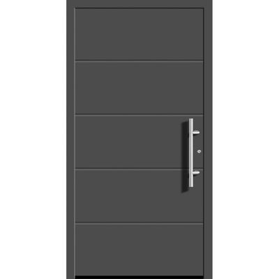Splendoor Moderno Aluminium-Haustür Moderno M470/B 110 x 210 cm Anthrazit Metallic Anschlag Rechts Splendoor Moderno Aluminium-Haustür Moderno M470/B 110 x 210 cm Anthrazit Metallic Anschlag Rechts