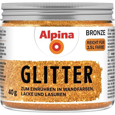 Alpina Kreativ-Glitter für Anstrichmittel Bronze 40 g Alpina Kreativ-Glitter für Anstrichmittel Bronze 40 g