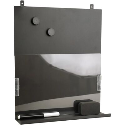 Denpanels Magnettafel mit Ablage für Akustikpaneel 30,5 cm x 37,5 cm Schwarz Denpanels Magnettafel mit Ablage für Akustikpaneel 30,5 cm x 37,5 cm Schwarz