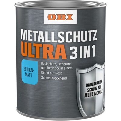 OBI Metallschutzlack Ultra Seidenmatt Silbergrau 750 ml OBI Metallschutzlack Ultra Seidenmatt Silbergrau 750 ml