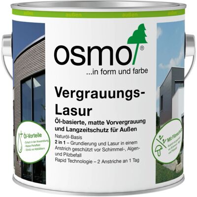 Osmo Vergrauungs-Lasur 1922 Seidengrau 0,75 l Osmo Vergrauungs-Lasur 1922 Seidengrau 0,75 l