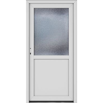 Roro Nebeneingangstür OKE 1155 Kunststoff Weiß 98 cm x 198 cm DIN L Roro Nebeneingangstür OKE 1155 Kunststoff Weiß 98 cm x 198 cm DIN L