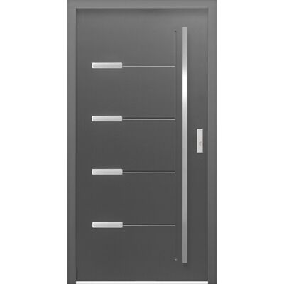 Splendoor Thermospace Sicherheits-Haustür ThermoSpace Oslo Prime RC2 Anthrazit 110 x 210 cm Anschlag R Splendoor Thermospace Sicherheits-Haustür ThermoSpace Oslo Prime RC2 Anthrazit 110 x 210 cm Anschlag R