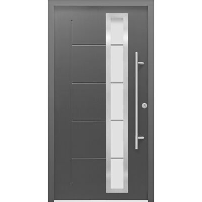 Splendoor Thermospace Sicherheits-Haustür ThermoSpace Prime Paris RC2 Komfort Anthrazit 110 x 210 cm R Splendoor Thermospace Sicherheits-Haustür ThermoSpace Prime Paris RC2 Komfort Anthrazit 110 x 210 cm R