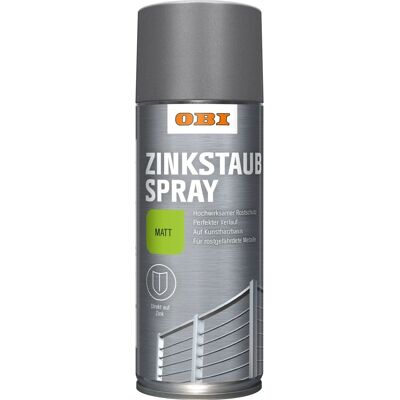 OBI Zinkstaub Spray Grau matt 400 ml OBI Zinkstaub Spray Grau matt 400 ml