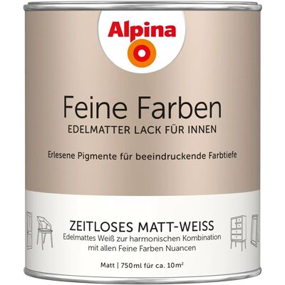 ALPINA Weiße Mattfarbe Innen - 750ml ALPINA Weiße Mattfarbe Innen - 750ml