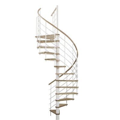 Minka Spindeltreppe Venezia Eiche Weiß 120 cm Raumhöhe bis 305 cm Minka Spindeltreppe Venezia Eiche Weiß 120 cm Raumhöhe bis 305 cm