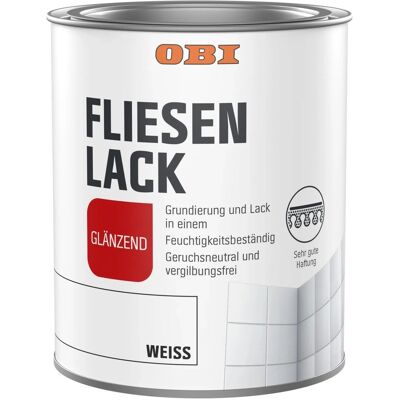 OBI Fliesenlack Weiß Glänzend 750 ml OBI Fliesenlack Weiß Glänzend 750 ml
