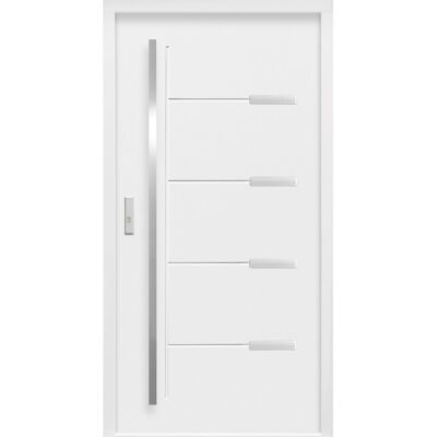 Splendoor Thermospace Sicherheits-Haustür ThermoSpace Oslo Prime RC2 Weiß 100 x 210 cm Anschlag L Splendoor Thermospace Sicherheits-Haustür ThermoSpace Oslo Prime RC2 Weiß 100 x 210 cm Anschlag L