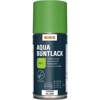 OBI Buntlack Spray RAL 6002 Laubgrün matt wv 150 ml OBI Buntlack Spray RAL 6002 Laubgrün matt wv 150 ml