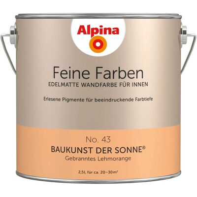 ALPINA Modell Nr. 43 - Lehmorange Wandfarbe ALPINA Modell Nr. 43 - Lehmorange Wandfarbe