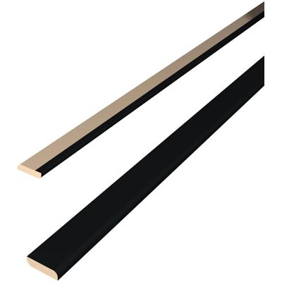 Egger Abdeckleiste Wandverkleidung Decowall AL537 Schwarz 2,4 m Egger Abdeckleiste Wandverkleidung Decowall AL537 Schwarz 2,4 m