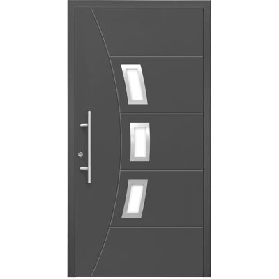Splendoor Moderno Aluminium-Haustür Moderno M320/P 110 x 210 cm Anthrazit Metallic Anschlag Links Splendoor Moderno Aluminium-Haustür Moderno M320/P 110 x 210 cm Anthrazit Metallic Anschlag Links